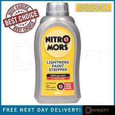 NITROMORS LIGHTNING PAINT STRIPPER 500ML FAST-ACTION REMOVER FOR WOOD METAL NEW