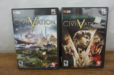 Sid Meier's Civilization V 5 PC DVD & Gods and Kings Expansion