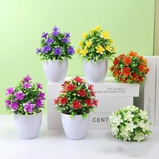 2PCS Artificial Faux Plants Tree In Pot Garden Home Indoor Outdoor Office Decor