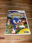 Sega Superstars Tennis (Nintendo Wii, 2008) CIB COMPLETE w/ Manual Tested Works