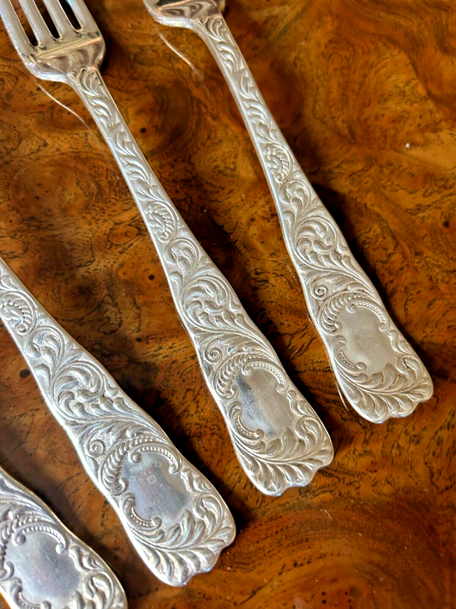 【Rogers Bros】 ヘリテージ ディナーセット 6名用42本 サーバー Six Rogers and Hamilton 12 1889 Monarch Pattern Silver-Plated