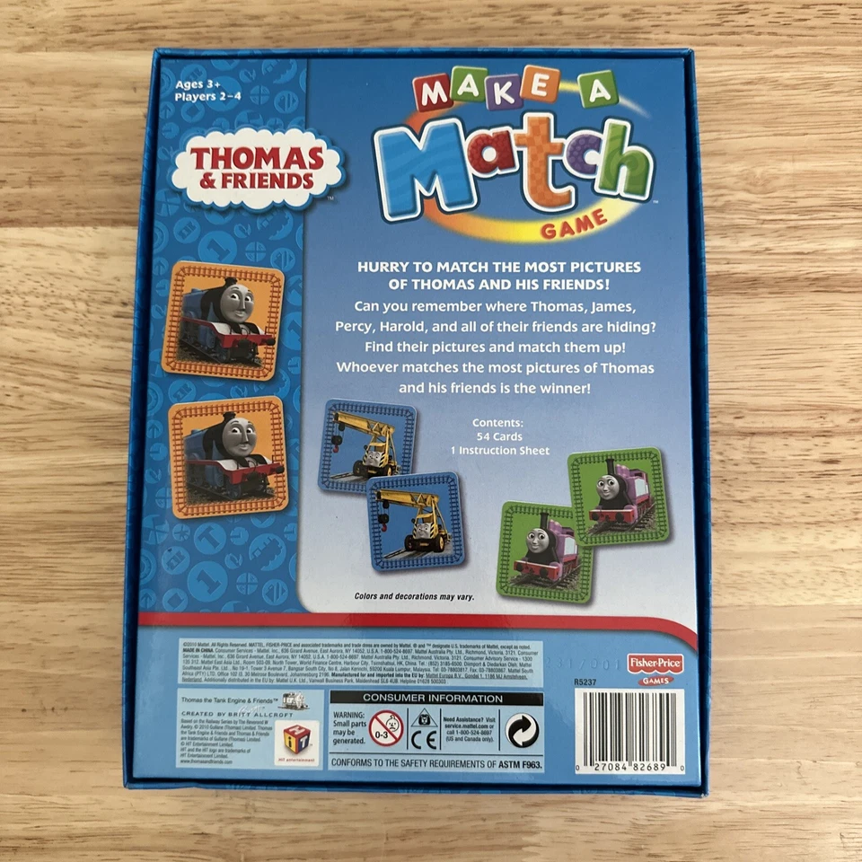 THOMAS AND FRIENDS MAKE A MATCH GAME Thomas The Tank Engine Preschool - image 2 of 3