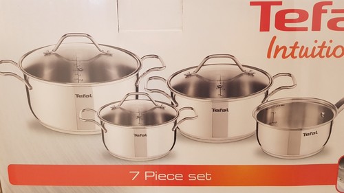 Tefal Intuition Topfset 7 Teilig Test Tefal Intuition Topfset 7 teilig Töpfe rostfrei Stainless Stell D