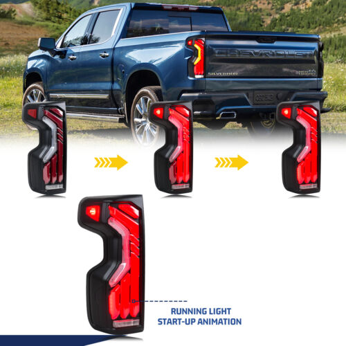 Luces traseras LED compatibles con Chevrolet Silverado 2019-2023 señal dinámica - Imagen 4 de 6