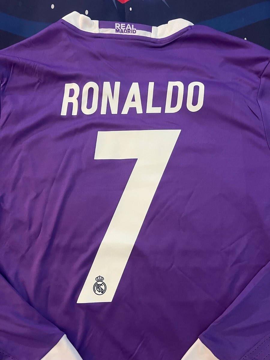 Cristiano Ronaldo 16-17 Real Madrid Away Long Sleeve Retro