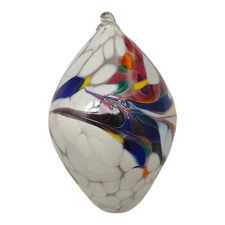 Huta Szkla Zorza Hand Blown Art Glass Ornament Made In Poland