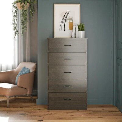 Mainstays Classic 5 Drawer Dresser, Espresso