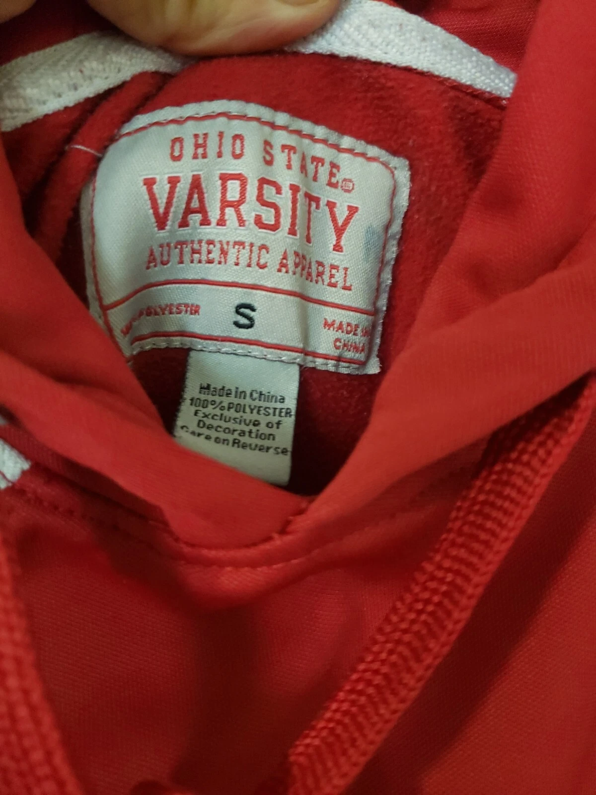 VETEMENTS Felpa con cappuccio OHIO STATE Buckeyes OSU uomo SM abbigliamento Varsity pullover tasca canguro