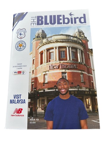 29/12/2023 Ville de Cardiff Football Programme V Leicester Ville Championnat Jeu