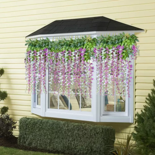 Guirnalda de vid de glicinia artificial 24 un. planta de flores falsas jardín decoración de bodas - Imagen 23 de 38
