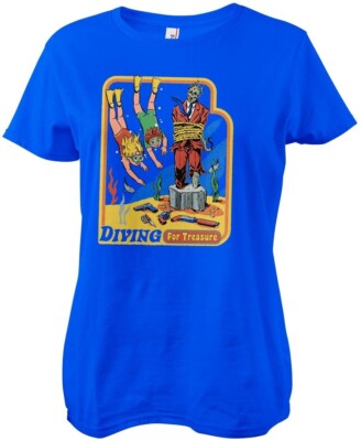 Steven Rhodes Damen Diving For Treasure Girly Tee