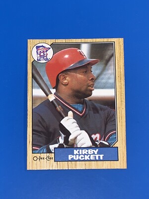 1987 O-Pee-Chee Kirby Puckett Baseball Card #82 Minnesota Twins NM-MINT