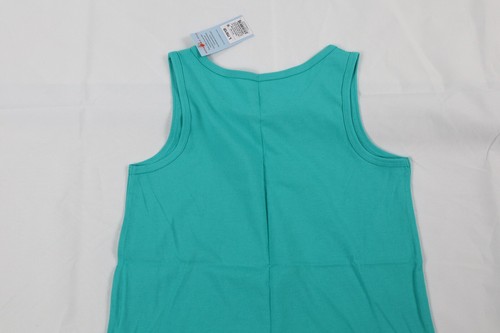 Cat and Jack Kids Girl's Large (L) 10/12 Seashell Teal Sleeveless Tank Top - Picture 9 of 10