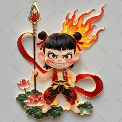 Nezha 2: Magic Children Roaring in the Sea, Surrounding Aobing Acrylic Refrigera