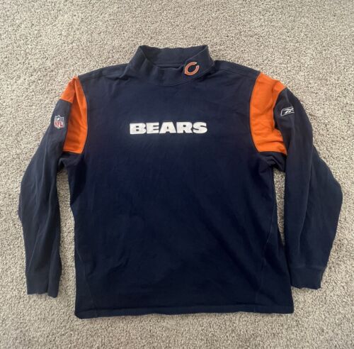 Chemise à manches longues à col roulé Chicago Bears bleu homme XL - Photo 1 sur 11