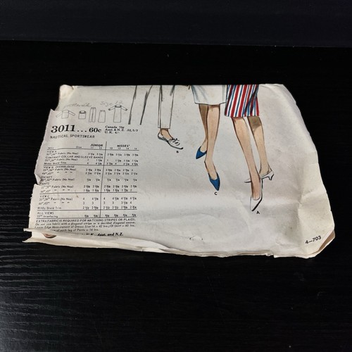 Vintage Butterick 3011 Size 12 Sailor Top Pants Skirt Dress sewing pattern - Picture 2 of 6