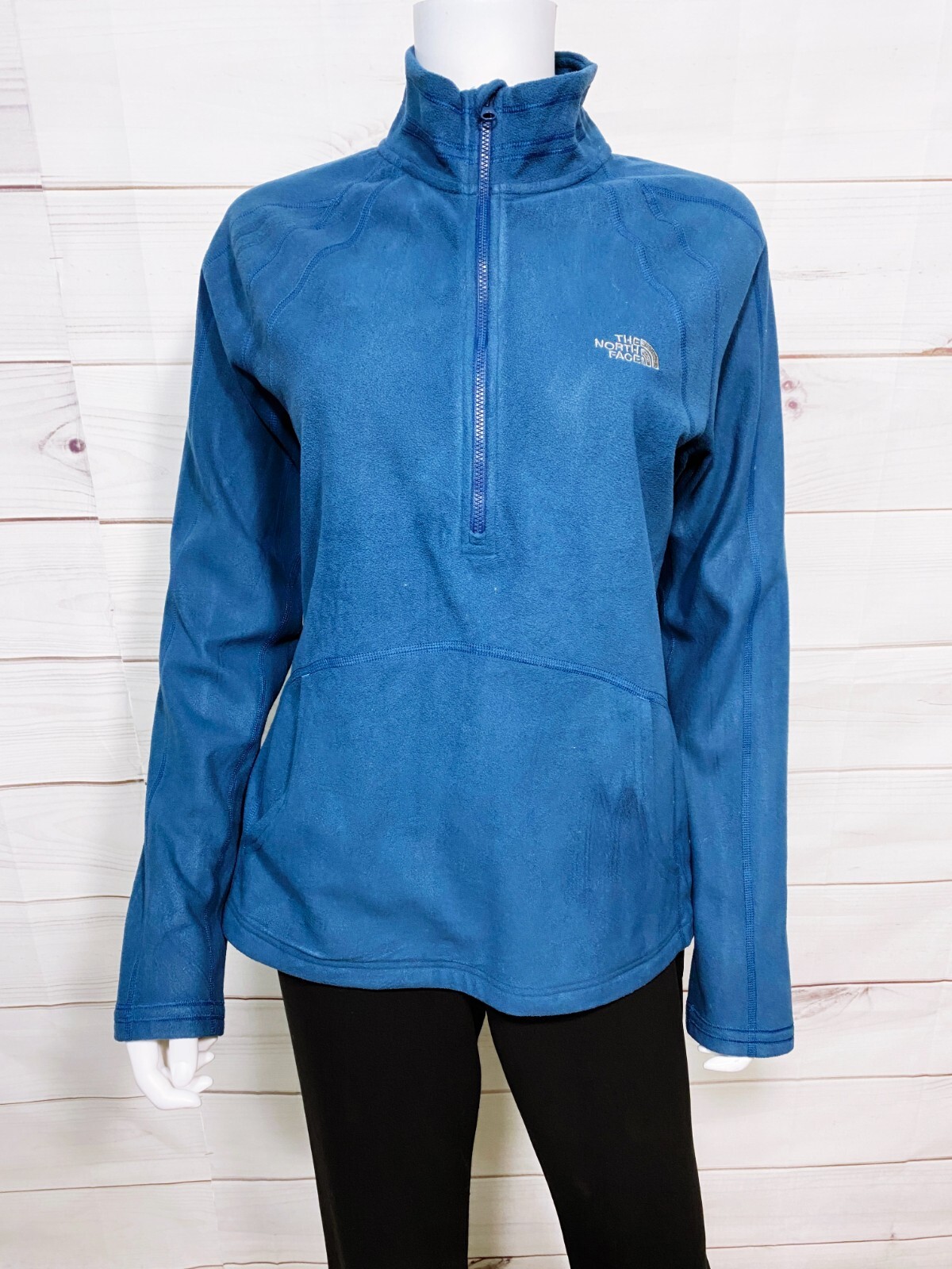 The North Face Womens Fleece 1/2 Zip Pullover Size L … Gem