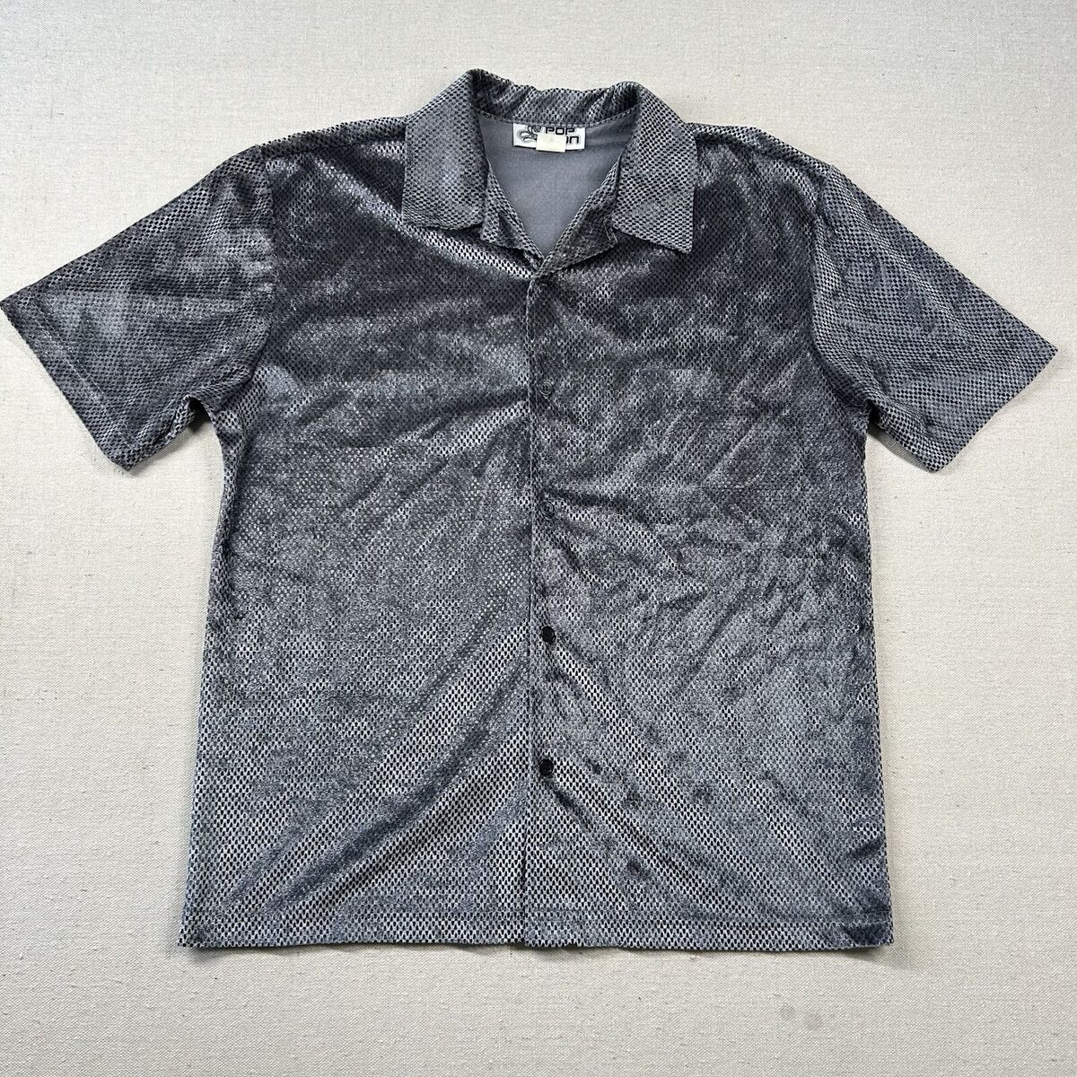 Vintage Pop Icon Shirt Mens M Y2K Rave Disco Textured Vintage Pop Icon Shirt Mens M Y2K Rave Disco Textured