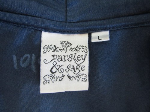 PAISLEY & SAGE Women's Blue Full Zip L Long Sleeve Lined Hoodie - Picture 4 of 5