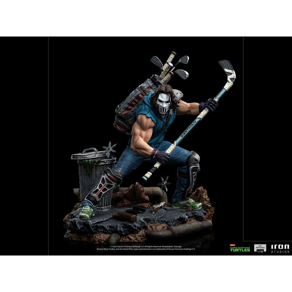 Figurine Casey Jones TMNT 1/10 Iron Studios sans défaut de