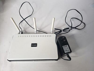 D-Link DIR-655 300 Mbps 4-Port Wireless Xtreme N+ Gigabit Router Tested Works!