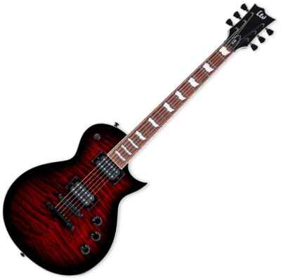 ESP LTD EC-256 QM Guitar See Thru Black Cherry Sunburst | eBay