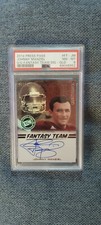 2014 press pass johnny manziel g/g fantasy team sig.gld. 21/25 psa 8