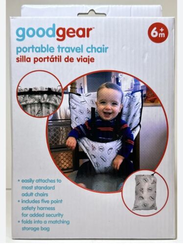 NEW. GOODGEAR PORTABLE TRAVEL CHAIR NIB 6 Months & Infant /Toddler 5 pt. Safety
