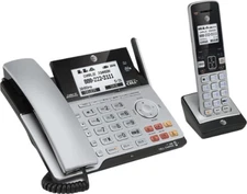AT&T 2 Line Corded/Cordless Phone System with  Bluetooth Connect to Cell