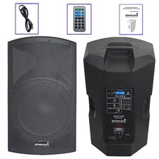 15 Inch Powered PA Speaker 2-Way Karaoke Active Speaker Bluetooth TWS DJ Speaker