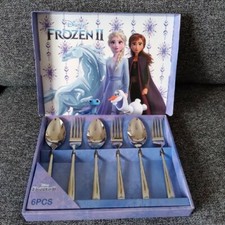 FROZEN   Elsa Anna Olaf Cutlery 6 Pieces Set Amusement Prize Spoon Fork