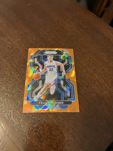 2021 PANINI PRIZM #310 FRANZ WAGNER ORANGE CRACKED ICE PRIZM ROOKIE RC SP MAGIC