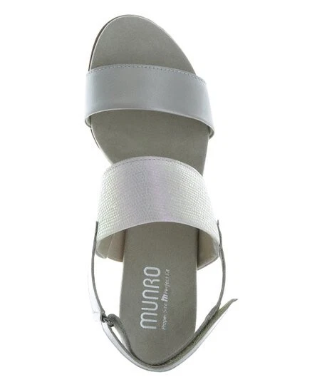 Munro Shoes Pearl Lizard Kristal Leather Sandal Women Size