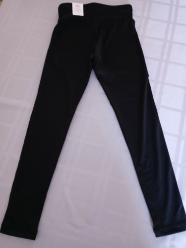 Leggings sportivi Justice bambina con scritte scintillanti glitter argento/nuovi con etichette/taglia 7 - Foto 4 di 6