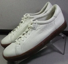246508 PF50 ANSON MEN SHOE SIZE 10 M WHITE LEATHER LACE UP BY JOHNSTON & MURPHY