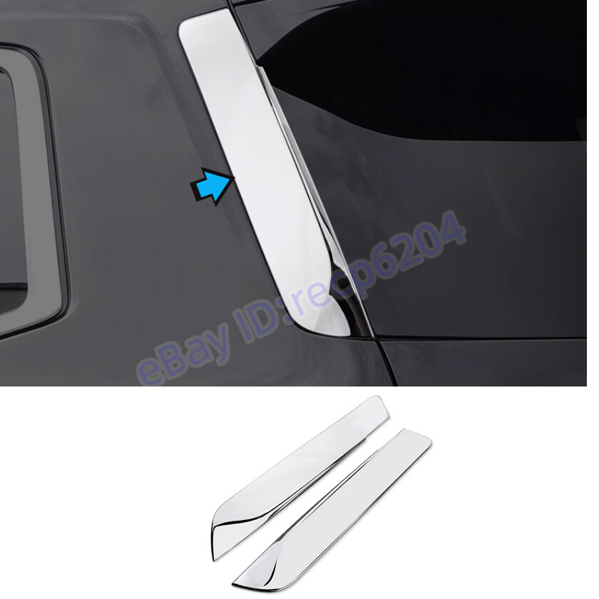 ABS Chrome Side Vent Window Rear Molding Cover Trim For Cadillac XT6 2020-2023