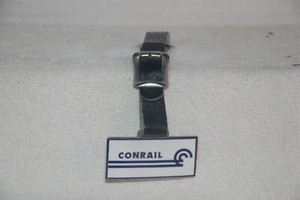 Conrail Watch Fob with Brown Leather Strap (16 Pcs.)