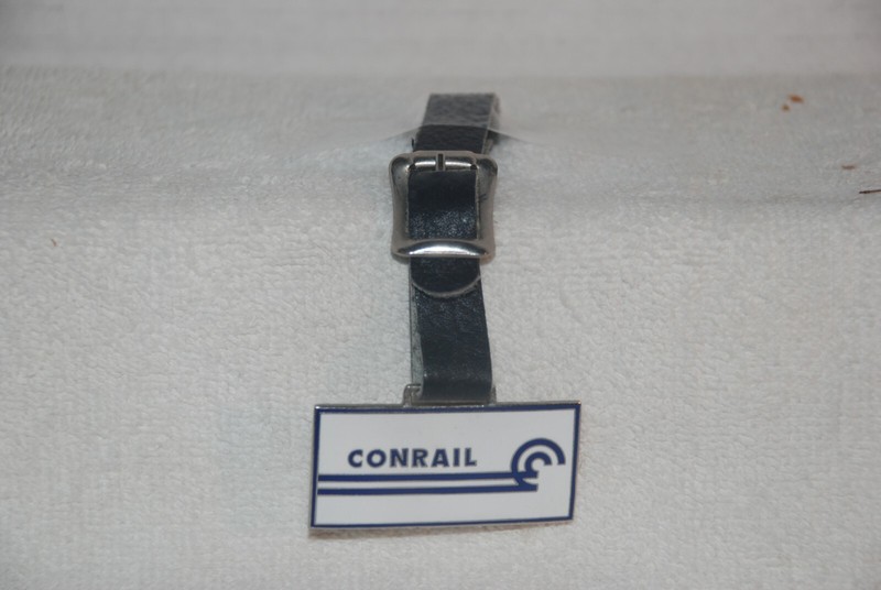 Conrail Watch Fob with Brown Leather Strap (16 Pcs.)