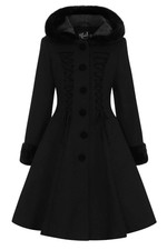 Hell Bunny Amaya Coat Burgundy