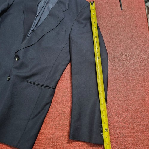 Vintage Yves Saint Laurent Herren Navy Blazer Jacke Gr. 40R Wolle Mohair leise Luxus - Bild 14 von 15