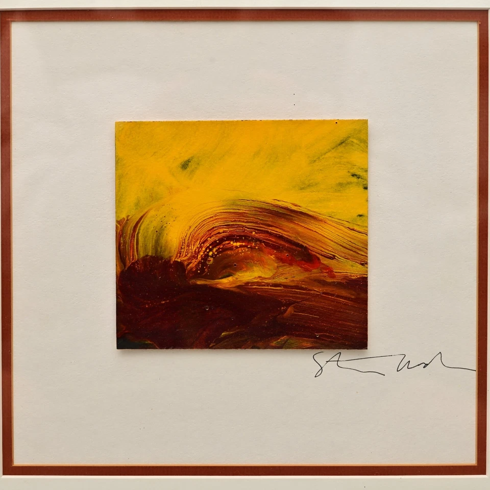 STEVE RODAY Original Vintage Signed Modern Abstract Studio Gallery Painting - Image 2 of 4