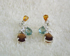 Rare Avon 2011 Spice Market Necklace /Earrings Set Amber, Yellow & Blue Topaz — photo 6