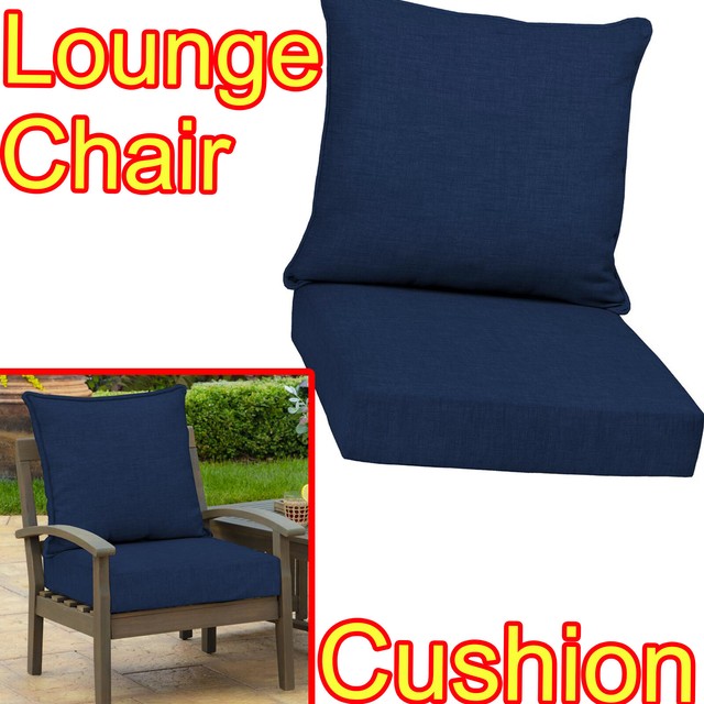 Blue Outdoor Deep Seat Chair Patio Cushions Set Pad Porch Furniture Uv Resistant For Sale Online