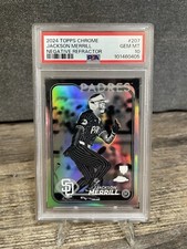 2024 Topps Chrome Jackson Merrill Negative Refractor Rookie RC #207 PSA 10 GEM