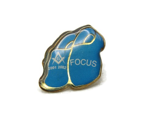 Freimaurer Blau Schuhe 2001-2002 Pin Goldfarben