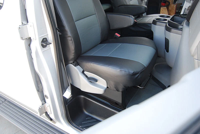 2 fundas de asiento delanteras 13 colores para ford transit connect 2010-13 iggee custom fit Foto 3 de 4