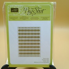 Stampin Up Big Shot ARGYLE texture impression embossing folder
