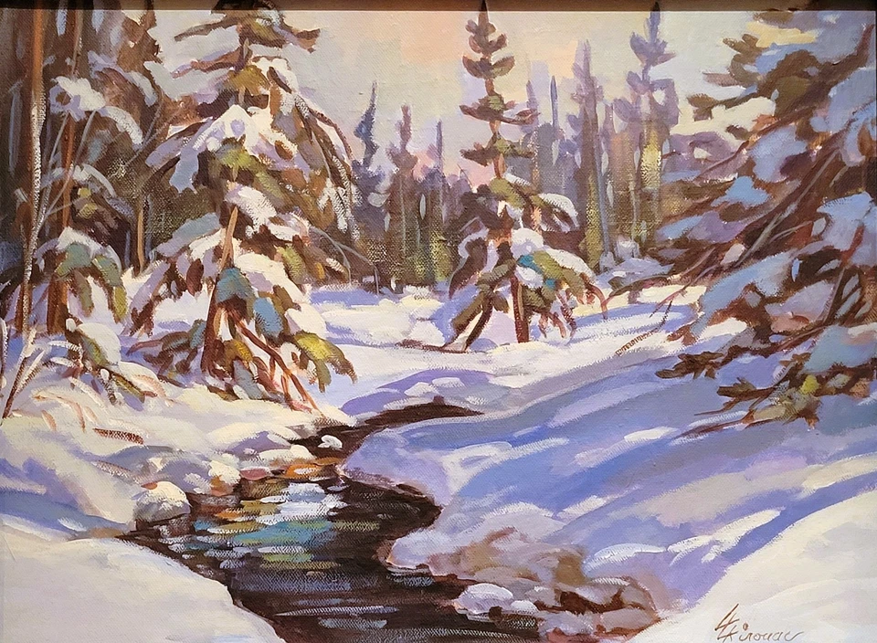 Louise Lecor Kirouac (1939-2018) - Pintura al óleo original - Artista canadiense Foto 2 de 4
