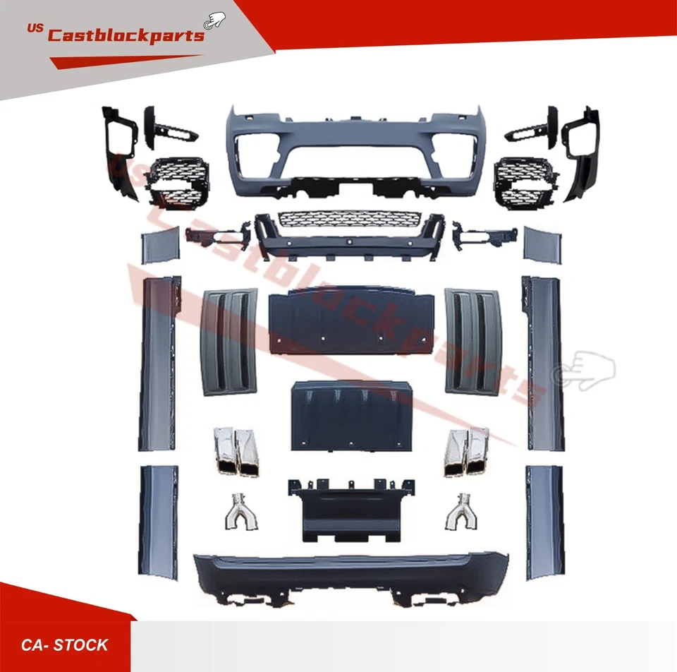 Fit 2018-2022 Land Rover Vogue OE Upgrade 2018-2022 Vogue SVO Bumper Body Kit - Image 3 of 4