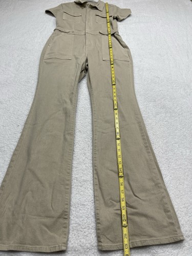 Anthropologie Good American Jumpsuit Women Sand Fit For Success Boho Large NWT - Picture 4 of 12